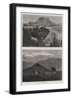 Athens Illustrated-null-Framed Giclee Print