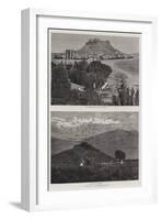 Athens Illustrated-null-Framed Giclee Print