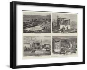 Athens Illustrated-null-Framed Giclee Print