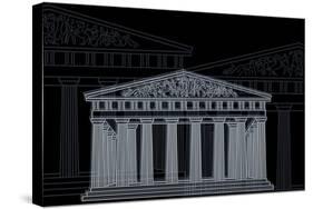 Athens Night-Cristian Mielu-Stretched Canvas