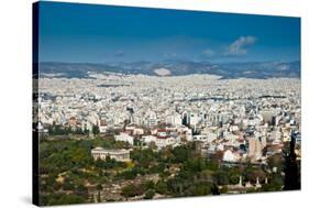 Athens Panorama, Greece-David Ionut-Stretched Canvas