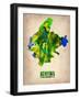 Athens Watercolor Poster-NaxArt-Framed Art Print