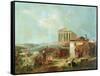 Athens With The Acropolis, 1839-William James Muller-Framed Stretched Canvas