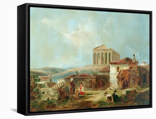 Athens With The Acropolis, 1839-William James Muller-Framed Stretched Canvas