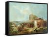 Athens With The Acropolis, 1839-William James Muller-Framed Stretched Canvas