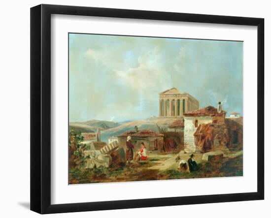 Athens With The Acropolis, 1839-William James Muller-Framed Giclee Print