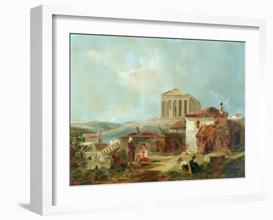 Athens With The Acropolis, 1839-William James Muller-Framed Giclee Print