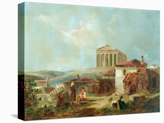 Athens With The Acropolis, 1839-William James Muller-Stretched Canvas