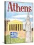 Athens-Megan Meagher-Stretched Canvas