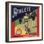 Athlete Brand - Claremont, California - Citrus Crate Label-Lantern Press-Framed Art Print