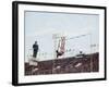 Athlete Clearing the Pole Vault at Summer Olympics-John Dominis-Framed Photographic Print