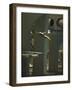 Athlete in Mid Air During a Platform Dive at Summer Olympics-Art Rickerby-Framed Photographic Print