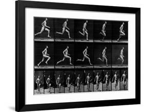 Athlete Running, 1897-Eadweard Muybridge-Framed Giclee Print