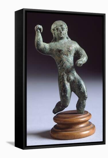 Athlete Throwing a Spear, from Fonte Veneziana, Arezzo-null-Framed Stretched Canvas