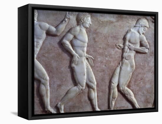 Athletes at the Gymnasium, Ca 510 BC-null-Framed Stretched Canvas