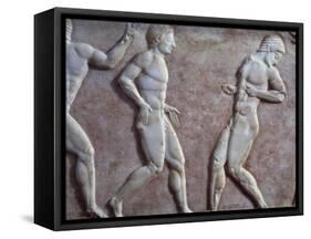 Athletes at the Gymnasium, Ca 510 BC-null-Framed Stretched Canvas