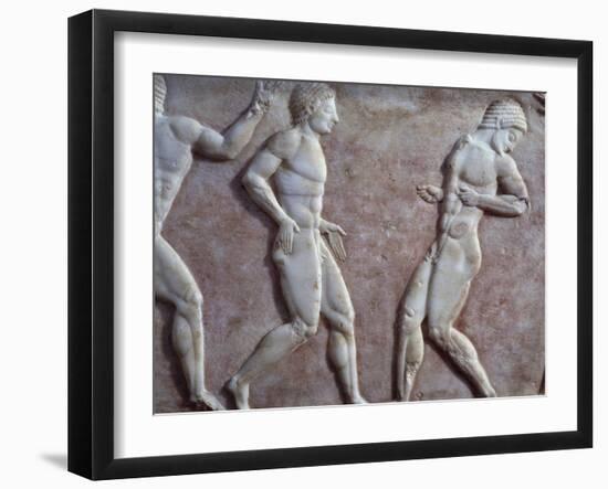 Athletes at the Gymnasium, Ca 510 BC-null-Framed Giclee Print