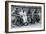 Athletes Frank Wykoff, Paul Hanni, Ralph Metcalfe and Jesse Owens, Berlin Olympics, 1936-null-Framed Giclee Print