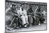 Athletes Frank Wykoff, Paul Hanni, Ralph Metcalfe and Jesse Owens, Berlin Olympics, 1936-null-Mounted Giclee Print