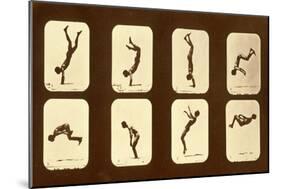 Athletes. Irregular from 'Animal Locomotion' Series, C.1881-Eadweard Muybridge-Mounted Giclee Print