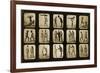 Athletes Posturing, from the 'Animal Locomotion' Series, C.1881-Eadweard Muybridge-Framed Photographic Print