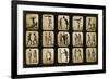 Athletes Posturing, from the 'Animal Locomotion' Series, C.1881-Eadweard Muybridge-Framed Photographic Print