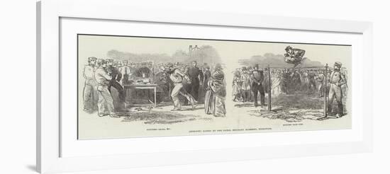 Athletic Games at the Royal Military Academy, Woolwich-null-Framed Giclee Print