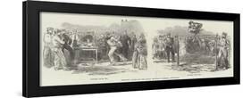 Athletic Games at the Royal Military Academy, Woolwich-null-Framed Giclee Print