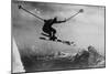 Athletic Skier-null-Mounted Photographic Print