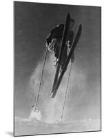 Athletic Skier-null-Mounted Photographic Print