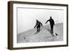 Athletic Skiers-null-Framed Photographic Print