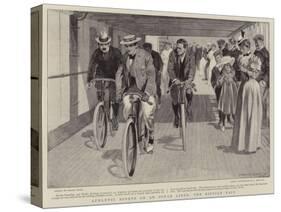 Athletic Sports on an Ocean Liner, the Bicycle Race-Frank Craig-Stretched Canvas