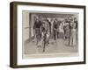 Athletic Sports on an Ocean Liner, the Bicycle Race-Frank Craig-Framed Giclee Print