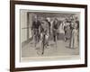 Athletic Sports on an Ocean Liner, the Bicycle Race-Frank Craig-Framed Giclee Print