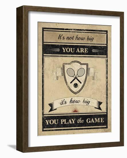 Athletic Wisdom - Big-The Vintage Collection-Framed Giclee Print