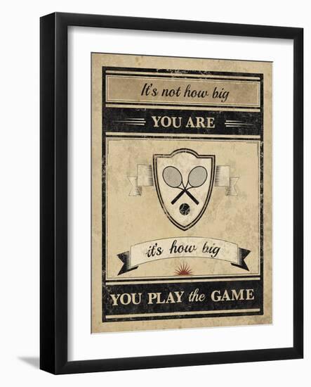 Athletic Wisdom - Big-The Vintage Collection-Framed Giclee Print