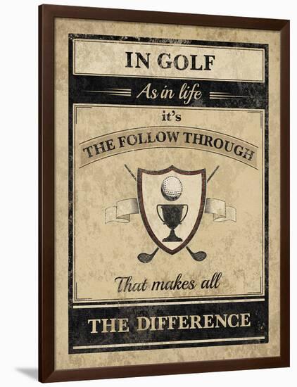 Athletic Wisdom - Follow-The Vintage Collection-Framed Giclee Print