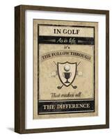 Athletic Wisdom - Follow-The Vintage Collection-Framed Giclee Print