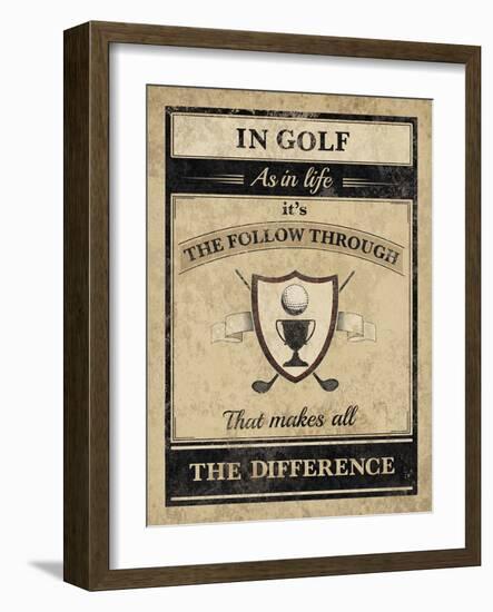 Athletic Wisdom - Follow-The Vintage Collection-Framed Giclee Print