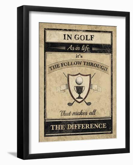 Athletic Wisdom - Follow-The Vintage Collection-Framed Giclee Print