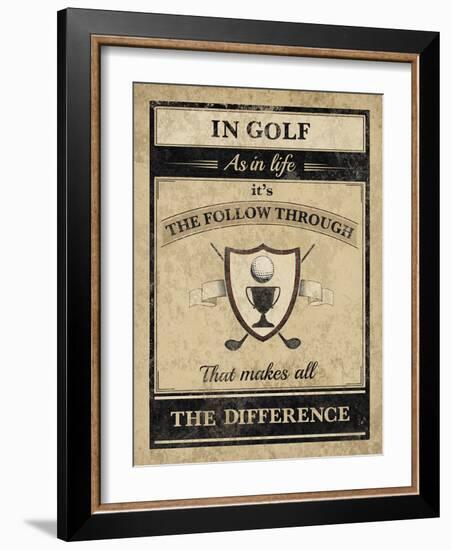Athletic Wisdom - Follow-The Vintage Collection-Framed Giclee Print