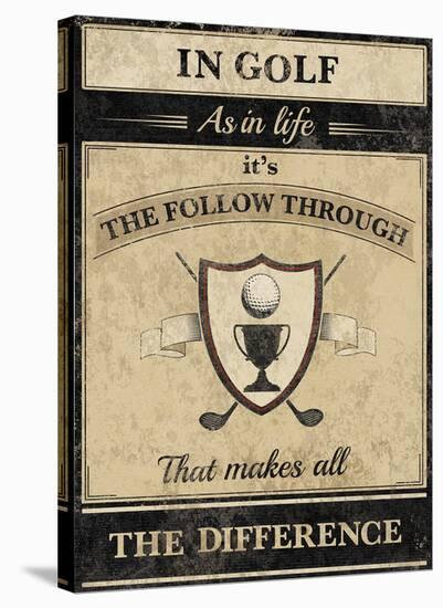 Athletic Wisdom - Follow-The Vintage Collection-Stretched Canvas