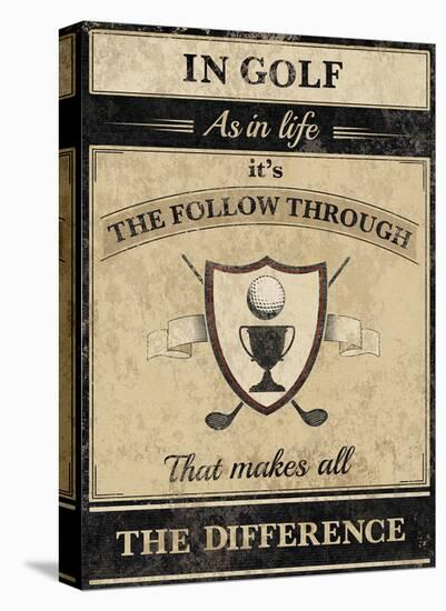 Athletic Wisdom - Follow-The Vintage Collection-Stretched Canvas