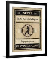 Athletic Wisdom - Play-The Vintage Collection-Framed Giclee Print