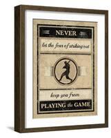 Athletic Wisdom - Play-The Vintage Collection-Framed Giclee Print