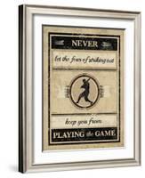 Athletic Wisdom - Play-The Vintage Collection-Framed Giclee Print