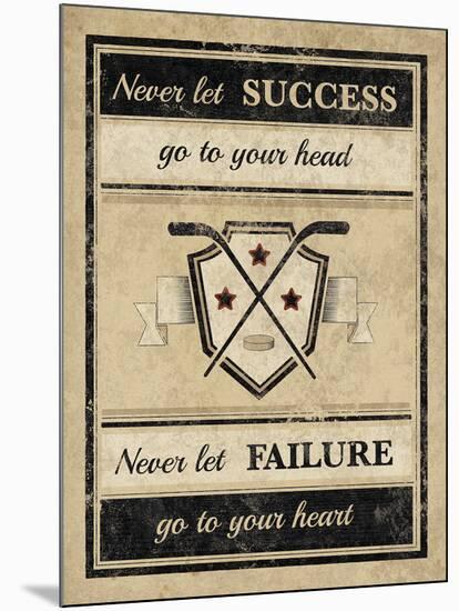 Athletic Wisdom - Success-The Vintage Collection-Mounted Giclee Print