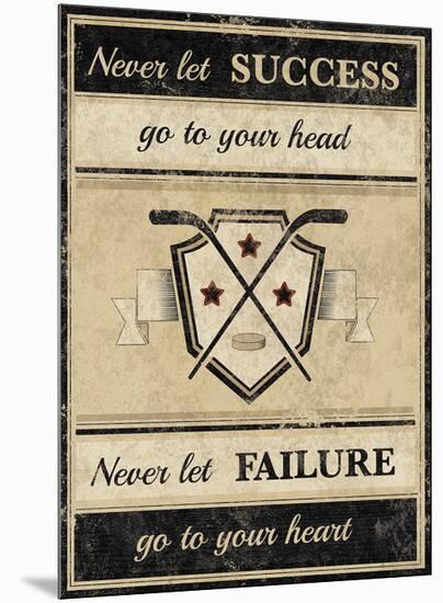 Athletic Wisdom - Success-The Vintage Collection-Mounted Giclee Print