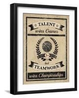 Athletic Wisdom - Team-The Vintage Collection-Framed Giclee Print