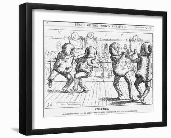 Athletics, 1869-George Du Maurier-Framed Giclee Print